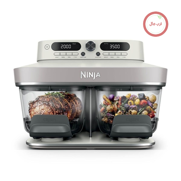 سرخ کن بدون روغن دوقلو نینجا آمریکا Ninja DD102EUIV2 Crispi شیشه ای کریسپی ۷.۶ لیتر ۸ کاره